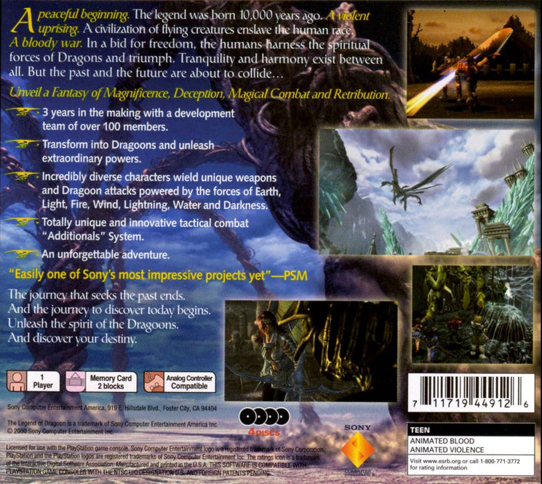 Legend of Dragoon – PlayStation 1 (PS1) - for just $0! 