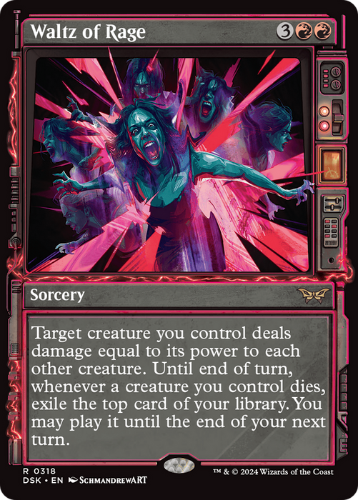 Waltz of Rage (DSK-318) - Duskmourn: House of Horror: (Showcase) Foil - for just $0.11! 