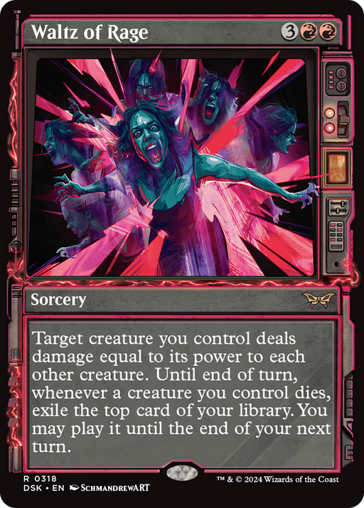 Waltz of Rage (DSK-318) - Duskmourn: House of Horror: (Showcase) Foil - for just $0.11! 