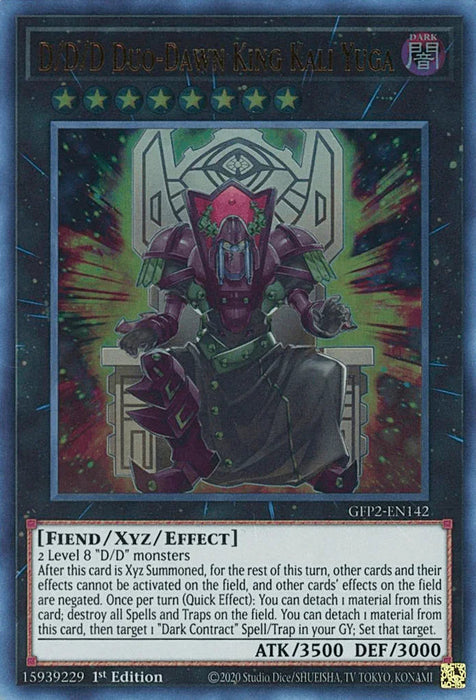 D/D/D Duo-Dawn King Kali Yuga [GFP2-EN142] Ultra Rare - for just $0.15! 