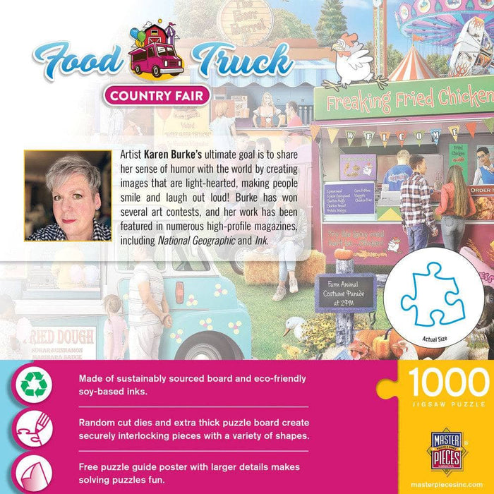 Food Truck Roundup - Country Fair 1000 Piece Jigsaw Puzzle - for just $16.99! 