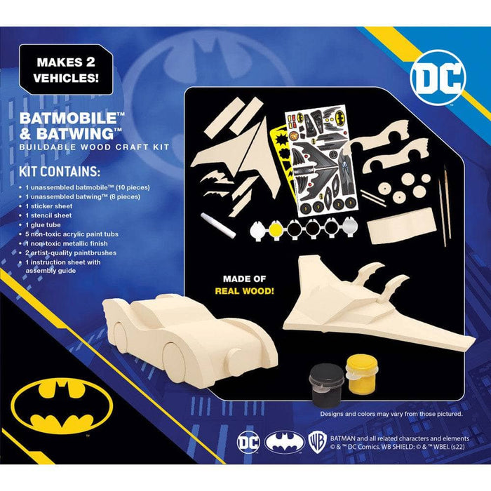 Batman - Batmobile & Batwing Wood Craft Kit - for just $9.99! 