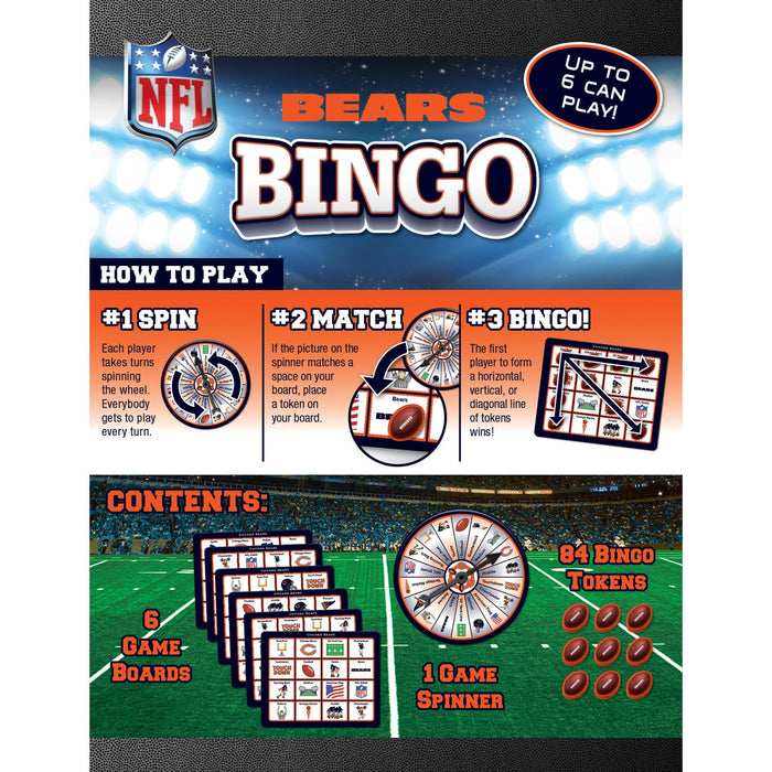 Chicago Bears Bingo Game - Just $9.99! Shop now at Retro Gaming of Denver