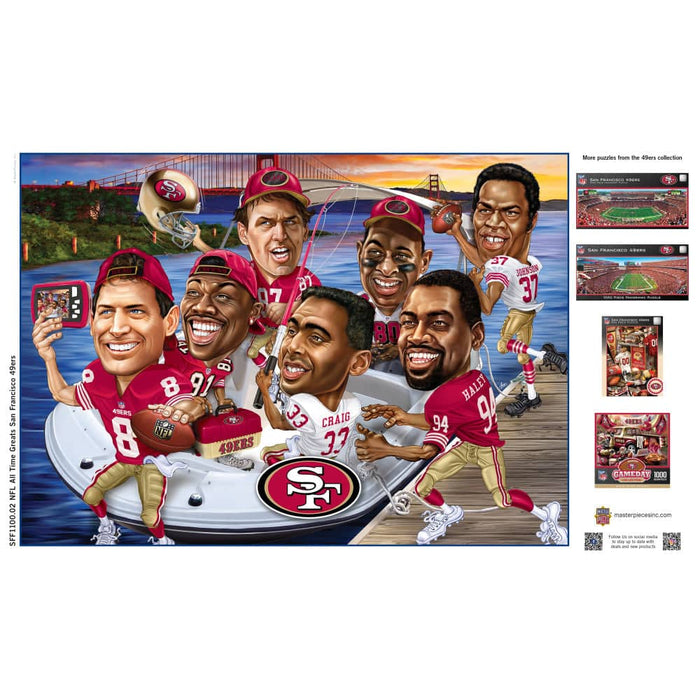 San Francisco 49ers - All-Time Greats 500 Piece Jigsaw Puzzle - for just $19.99! 