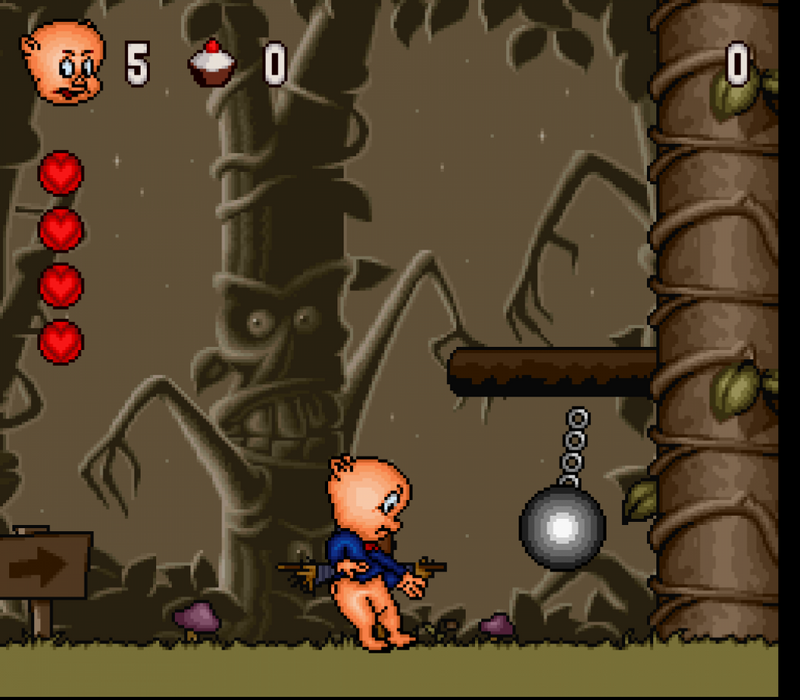 Porky Pig's Haunted Holiday – Super Nintendo Entertainment System (SNES) - for just $0! 