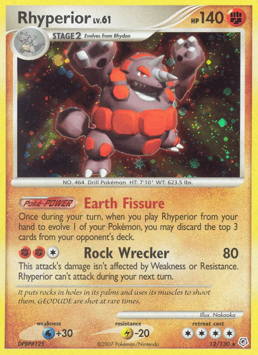 Rhyperior (12/130) [Diamond & Pearl: Base Set] - for just $2! 