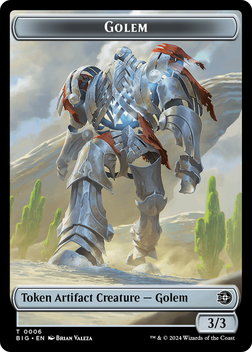 Golem Token [Outlaws of Thunder Junction: The Big Score Tokens] - Just $0.25! Shop now at Retro Gaming of Denver