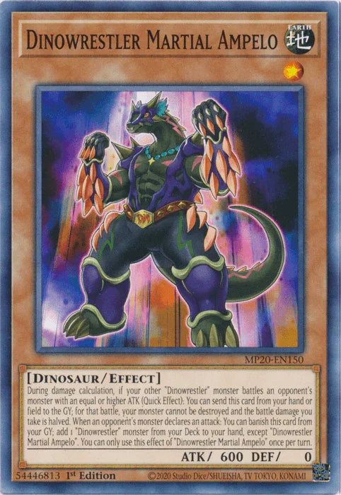 Dinowrestler Martial Ampelo [MP20-EN150] Common - for just $0.10! 