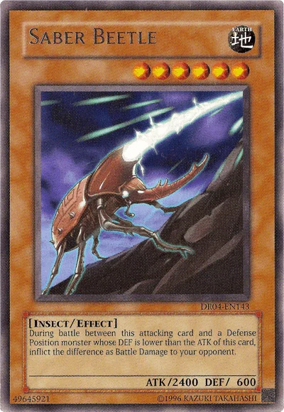 Saber Beetle [DR04-EN143] Rare - for just $2.60! 