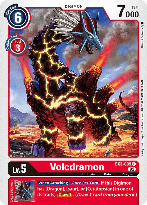 Volcdramon [EX3-009] [Draconic Roar] - Just $0.09! Shop now at Retro Gaming of Denver