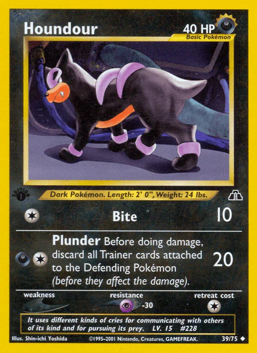 Houndour (39/75) [Neo Discovery 1st Edition] - for just $1.25! 