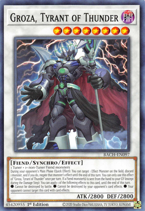 Groza, Tyrant of Thunder [BACH-EN097] Common - for just $0.10! 