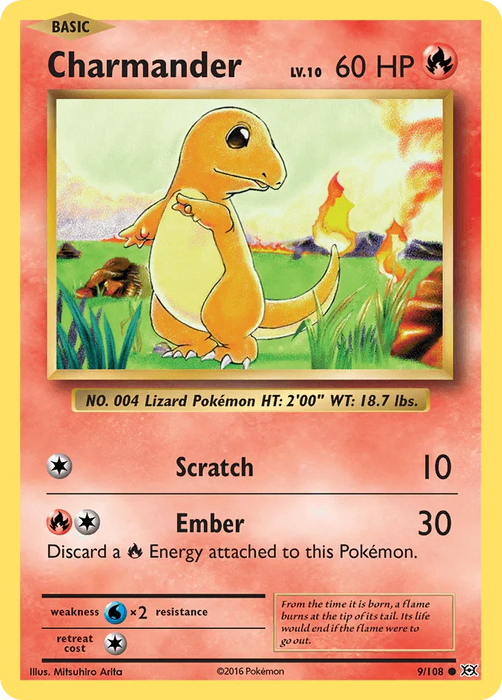 Charmander (9/108) [XY: Evolutions] - for just $0.10! 