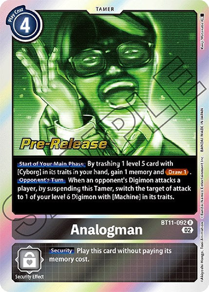 Analogman [BT11-092] [Dimensional Phase Pre-Release Promos] - Just $1.40! Shop now at Retro Gaming of Denver