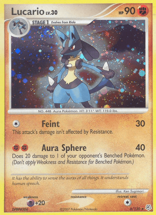 Lucario (6/130) [Diamond & Pearl: Base Set] - for just $17.65! 