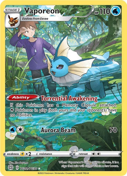 Vaporeon (TG02/TG30) [Sword & Shield: Brilliant Stars] - for just $9.55! 