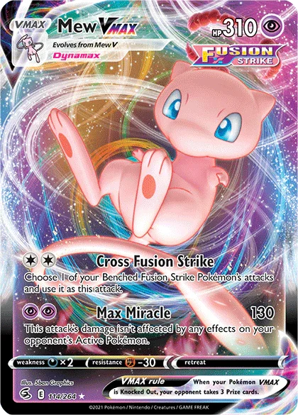 Mew VMAX (114/264) [Sword & Shield: Fusion Strike] - for just $8.55! 