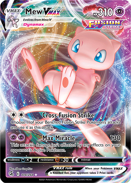 Mew VMAX (114/264) [Sword & Shield: Fusion Strike] - for just $3.70! 