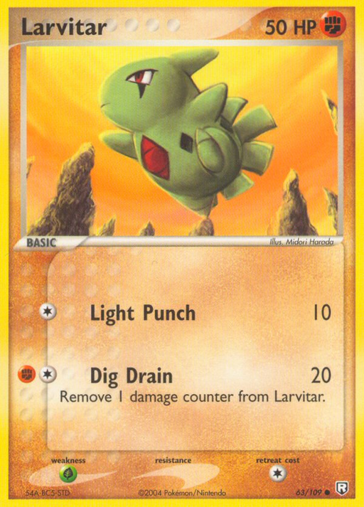 Larvitar (63/109) [EX: Team Rocket Returns] - Just $0.45! Shop now at Retro Gaming of Denver