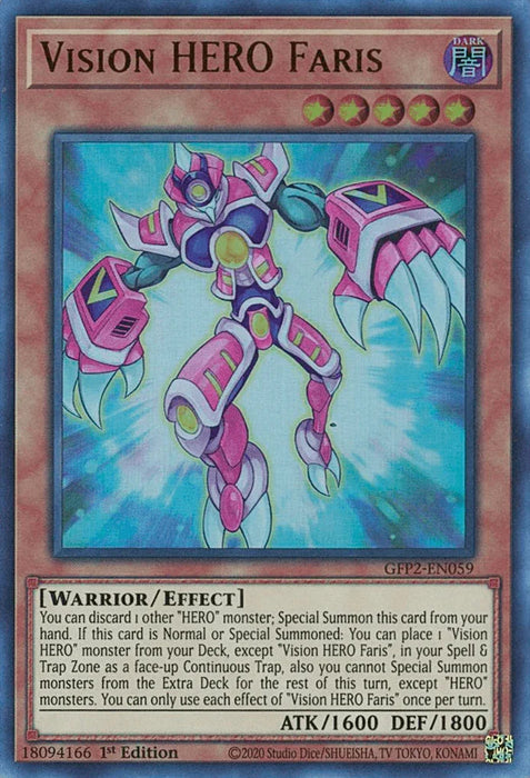 Vision HERO Faris [GFP2-EN059] Ultra Rare - for just $0.10! 