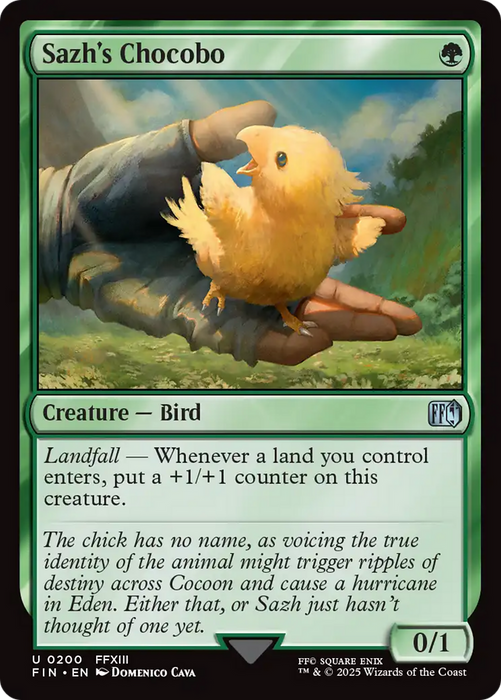 Sazh's Chocobo (FIN-200) - FINAL FANTASY Foil - for just $0.62! 