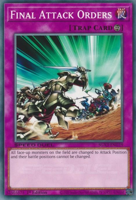 Final Attack Orders [SGX3-ENG19] Common - for just $0.10! 