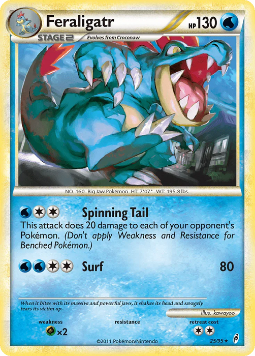 Feraligatr (25/95) [HeartGold & SoulSilver: Call of Legends] - for just $2.70! 