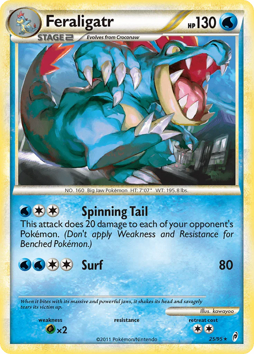 Feraligatr (25/95) [HeartGold & SoulSilver: Call of Legends] - for just $3! 