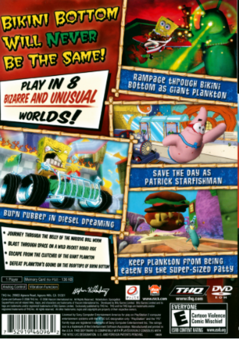 SpongeBob SquarePants: Creature from the Krusty Krab – PlayStation 2 (PS2) - for just $12.99! 