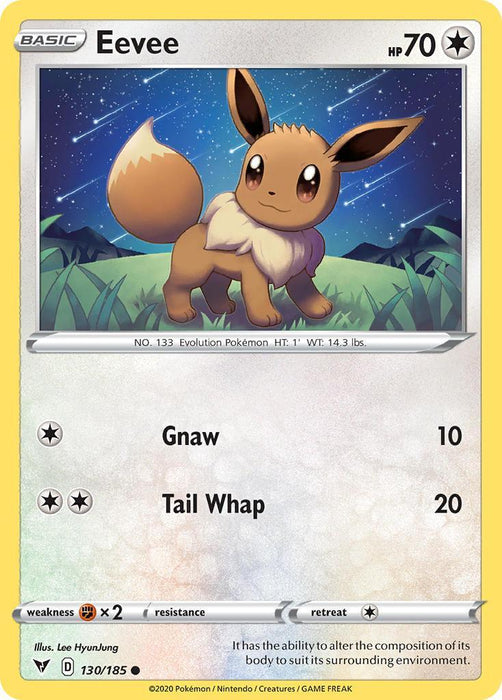 Eevee (130/185) [Sword & Shield: Vivid Voltage] - for just $0.15! 