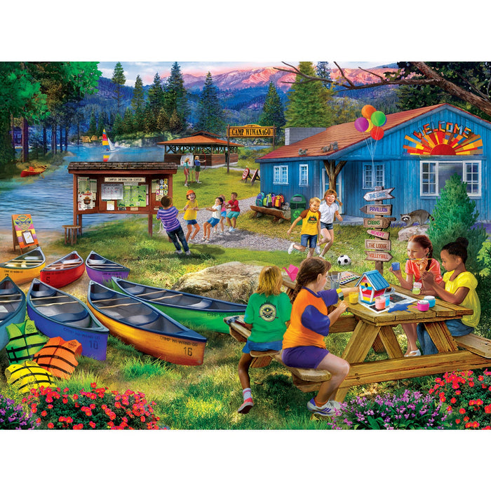 Campside - Camp Wiwanago 300 Piece EZ Grip Jigsaw Puzzle - Just $14.99! Shop now at Retro Gaming of Denver