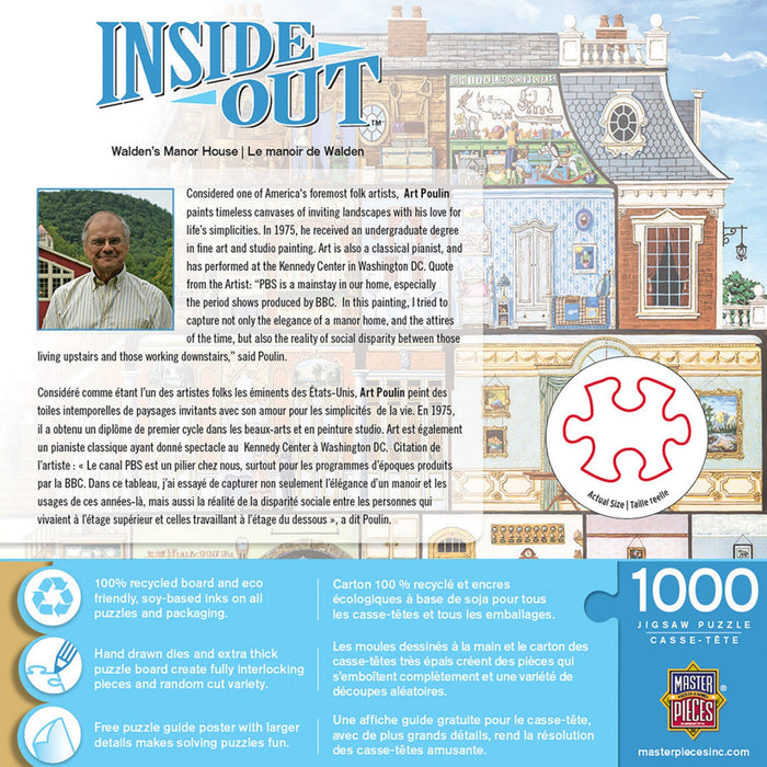 Inside Out - Walden's Manor House 1000 Piece Jigsaw Puzzle - Just $16.99! Shop now at Retro Gaming of Denver