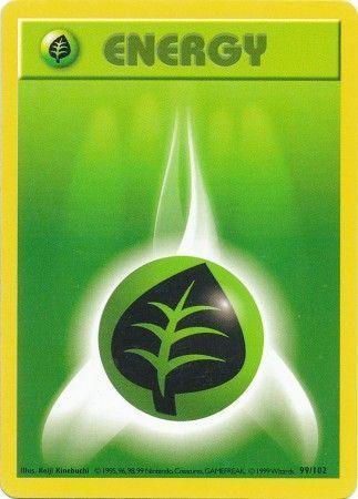 Grass Energy (99/102) [Base Set Shadowless Unlimited] - for just $0.40! 