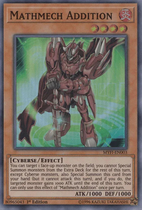 Mathmech Addition [MYFI-EN003] Super Rare - for just $0.20! 