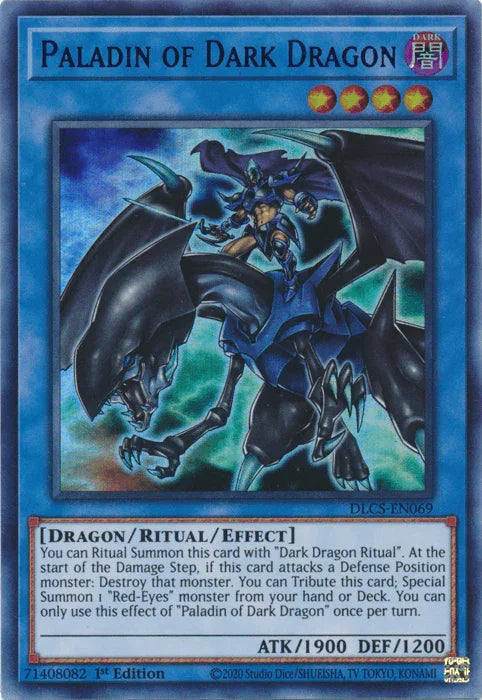 Paladin of Dark Dragon (Blue) [DLCS-EN069] Ultra Rare - for just $0.25! 