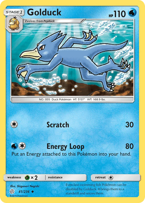Golduck (41/236) [Sun & Moon: Cosmic Eclipse] - for just $0.10! 