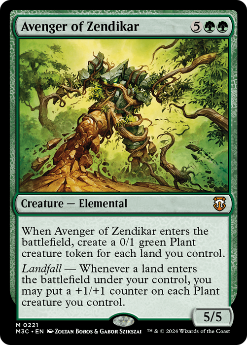 Avenger of Zendikar (M3C-221) - Modern Horizons 3 Commander - for just $0.16! 