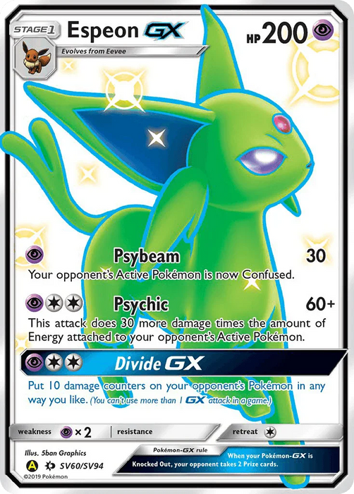 Espeon GX (SV60/SV94) [Sun & Moon: Hidden Fates - Shiny Vault] - for just $48.85! 
