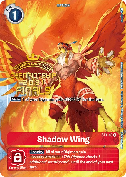 Shadow Wing [ST1-13] (2021 Championship Finals Tamer's Evolution Pack) [Starter Deck: Gaia Red Promos] - Just $0.09! Shop now at Retro Gaming of Denver