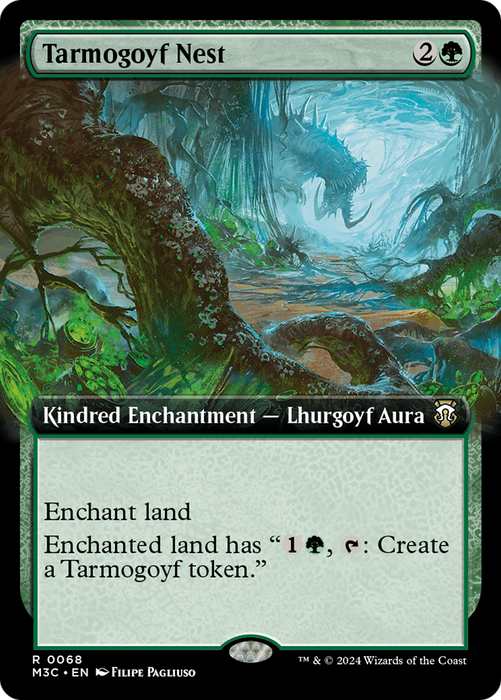 Tarmogoyf Nest (Extended Art) (Ripple Foil) [Modern Horizons 3 Commander] - Just $2! Shop now at Retro Gaming of Denver