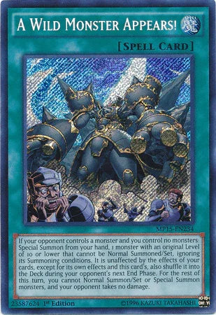 A Wild Monster Appears! [MP15-EN234] Secret Rare - for just $0.15! 