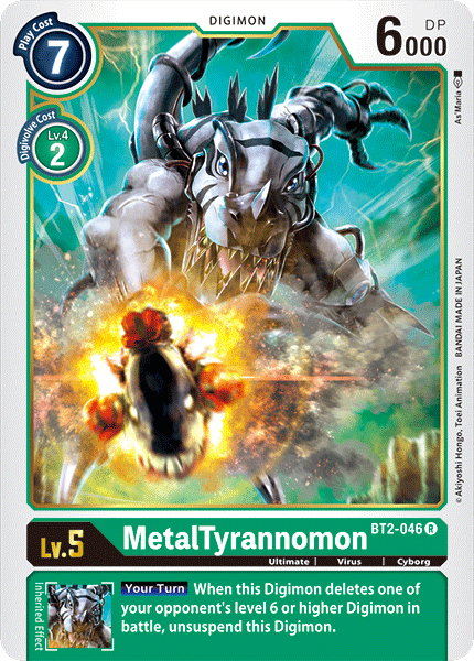 MetalTyrannomon [BT2-046] [Release Special Booster Ver.1.0] - Just $0.09! Shop now at Retro Gaming of Denver