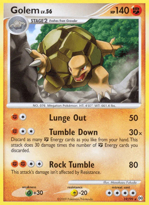 Golem (19/99) [Platinum: Arceus] - for just $0.65! 
