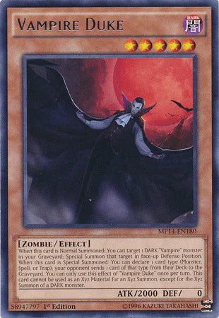 Vampire Duke [MP14-EN180] Rare - for just $0.20! 