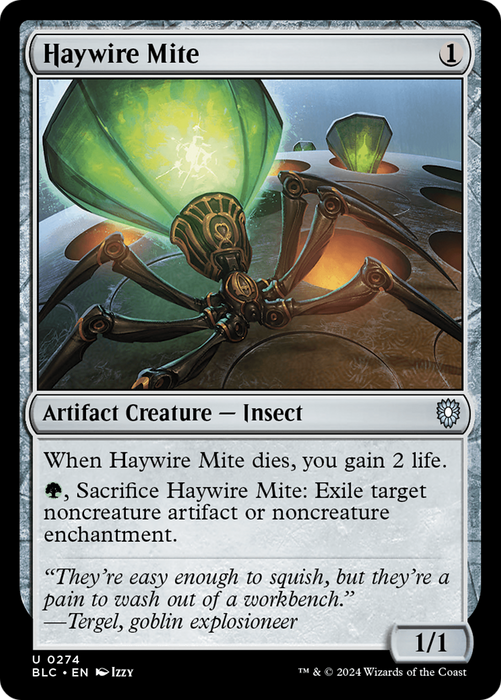 Haywire Mite (BLC-274) - Bloomburrow Commander - for just $0.16! 