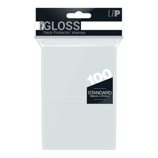 Ultra PRO: Standard 100ct Sleeves - PRO-Gloss (Clear) - Just $0! Shop now at Retro Gaming of Denver