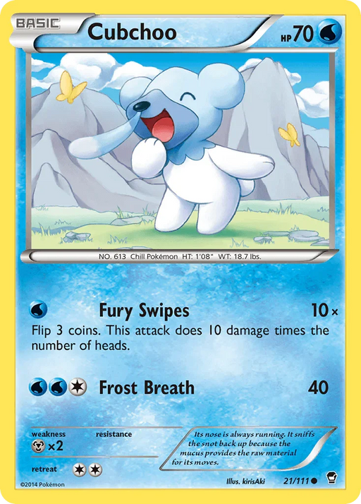Cubchoo (21/111) [XY: Furious Fists] - for just $0.15! 