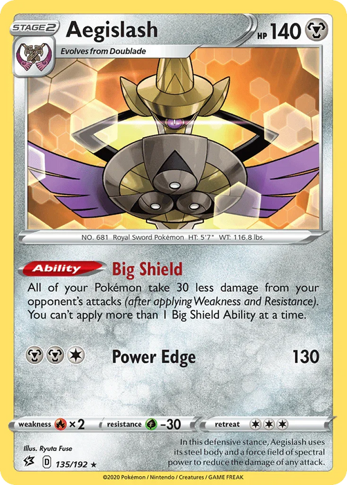 Aegislash (135/192) [Sword & Shield: Rebel Clash] - for just $0.15! 