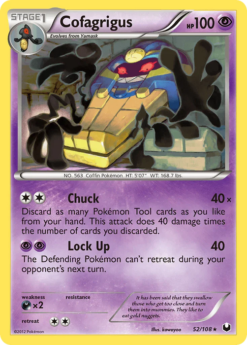 Cofagrigus (52/108) [Black & White: Dark Explorers] - for just $0.55! 