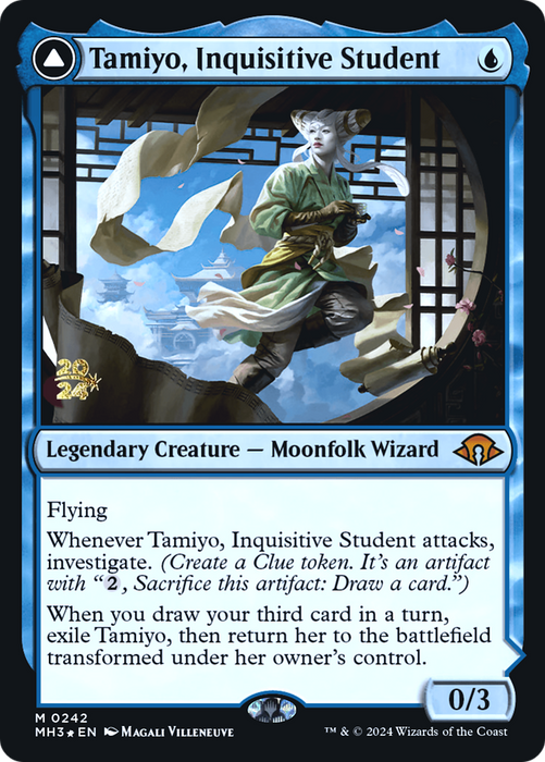Tamiyo, Inquisitive Student // Tamiyo, Seasoned Scholar (PRE-242) - Modern Horizons 3 Promos Foil - for just $10.79! 